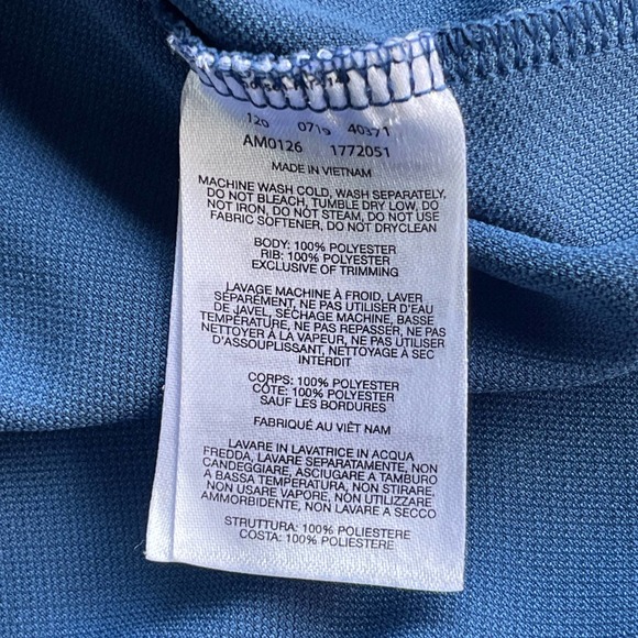 Columbia Polo Shirt Mens 2X XXL Blue Omni-wick Short Sleeve Pullover Golf - Picture 6 of 10